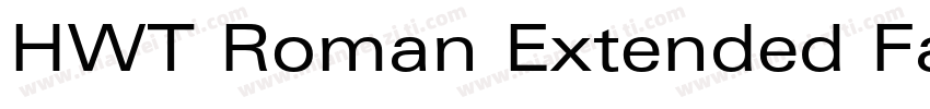 HWT Roman Extended Fatface字体转换